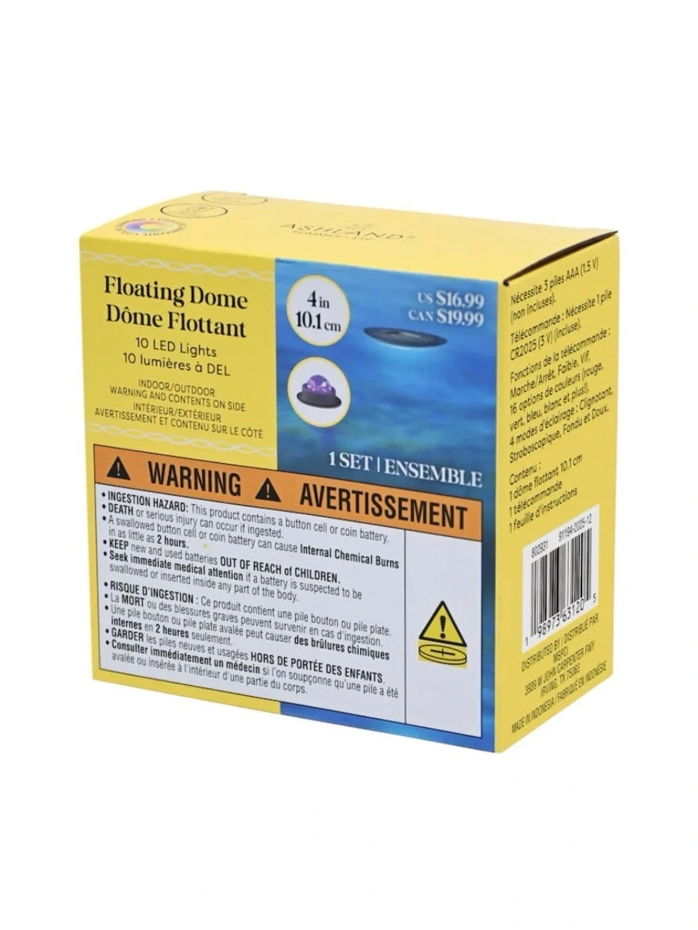 Color Changing Floating Dome LED Light by Ashland